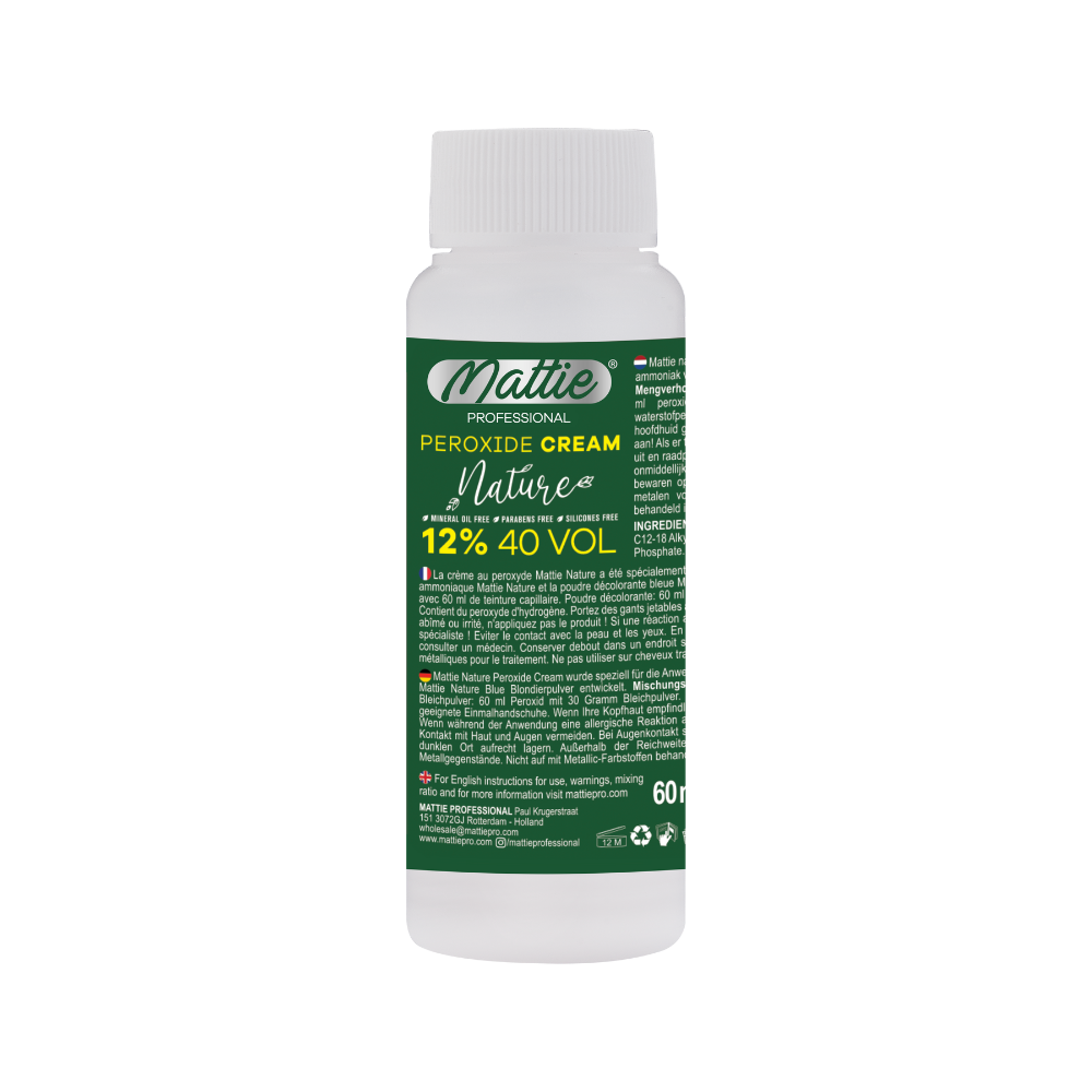 Mattie Professional Nature - 12% (40 VOL) Peroxide Cream Vegan 60ml